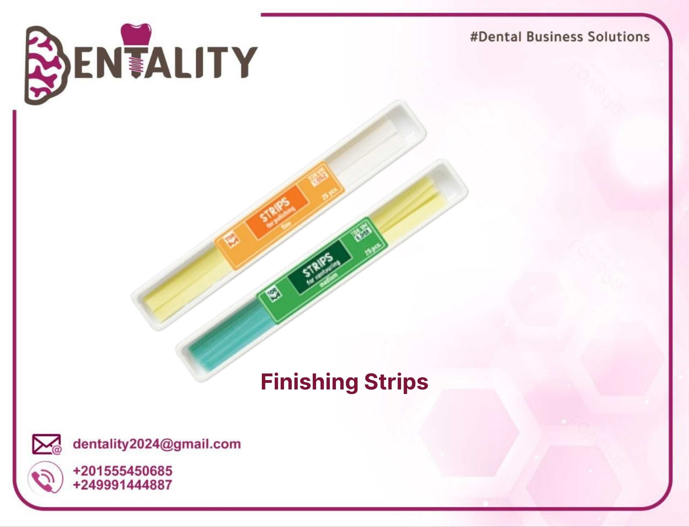 Composite finishing strips